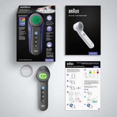 Braun BNT400BWE Thermometer - Accurate, Fast & Reliable Temperature Measurement for All Ages